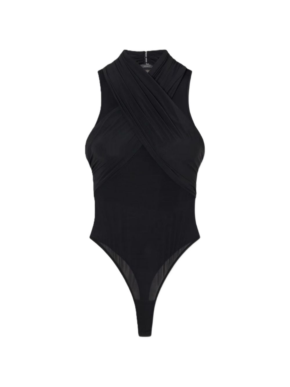 Body semi-trasparente in nero 