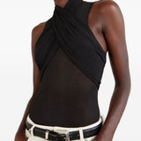 Body semi-trasparente in nero 