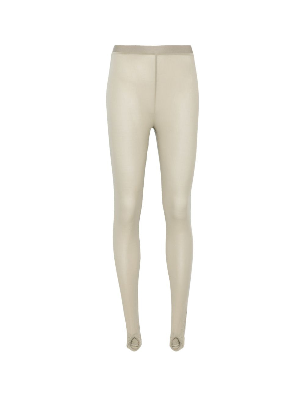 Leggings con staffa in beige Wardrobe.Nyc - donna 