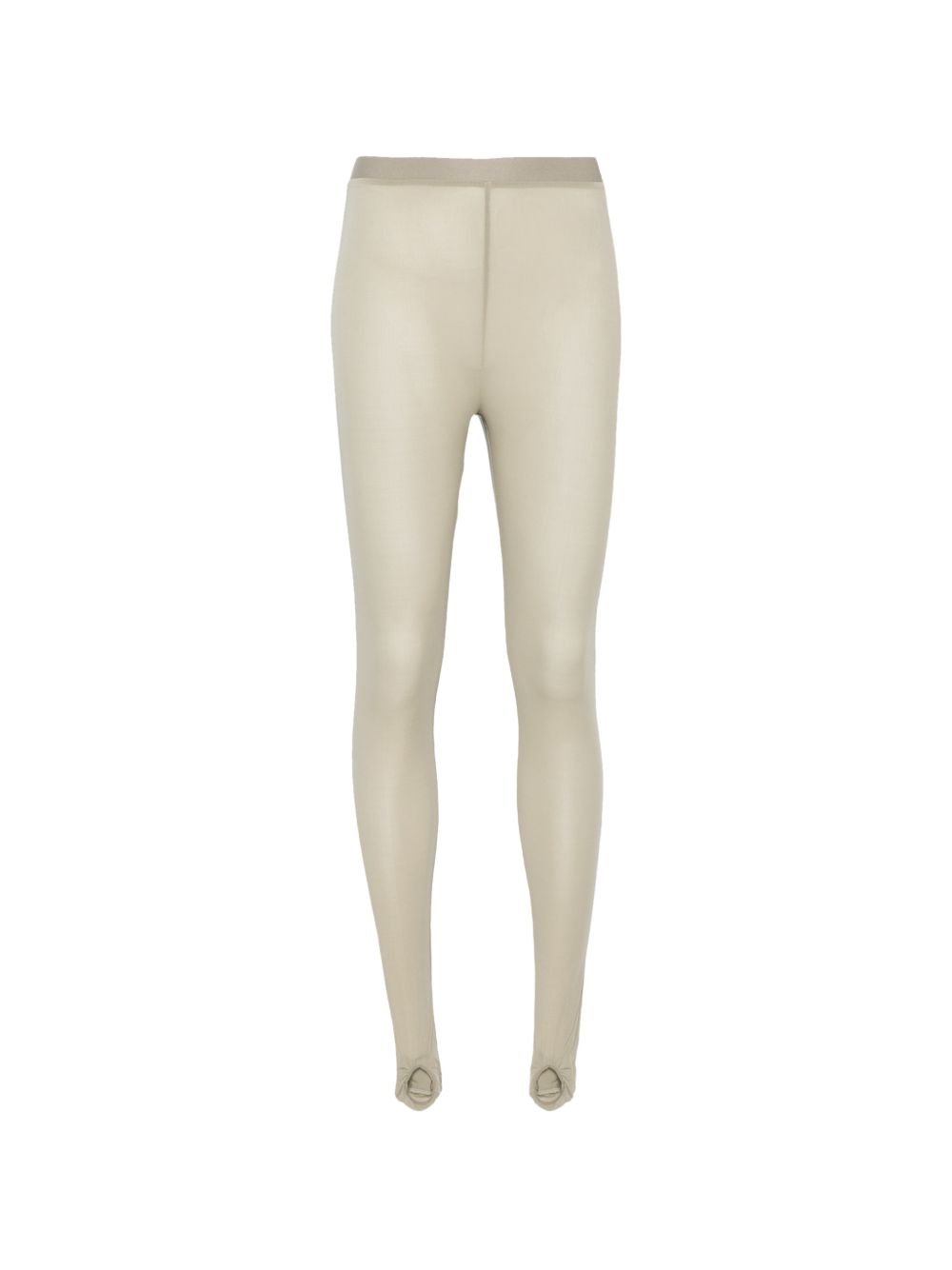 Leggings con staffa in beige Wardrobe.Nyc - donna 
