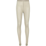 Leggings con staffa in beige Wardrobe.Nyc - donna 