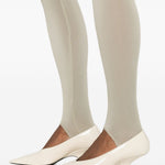 Leggings con staffa in beige Wardrobe.Nyc - donna 