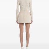 Minigonna new contour in bianco Wardrobe NYC - donna 