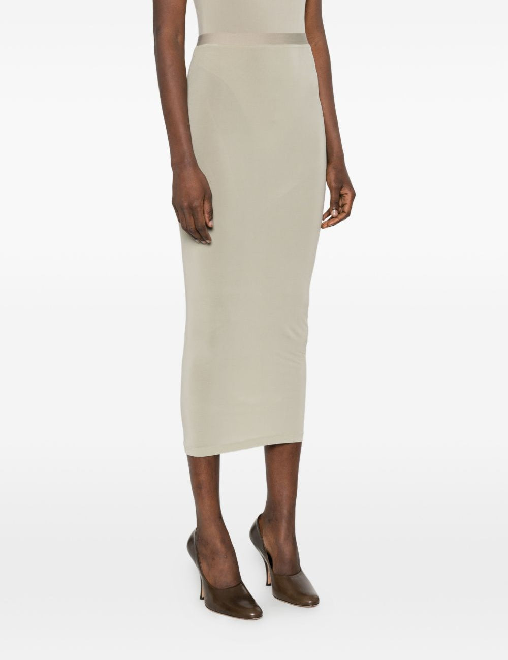Gonna semi trasparente in verde Wardrobe.Nyc - donna 
