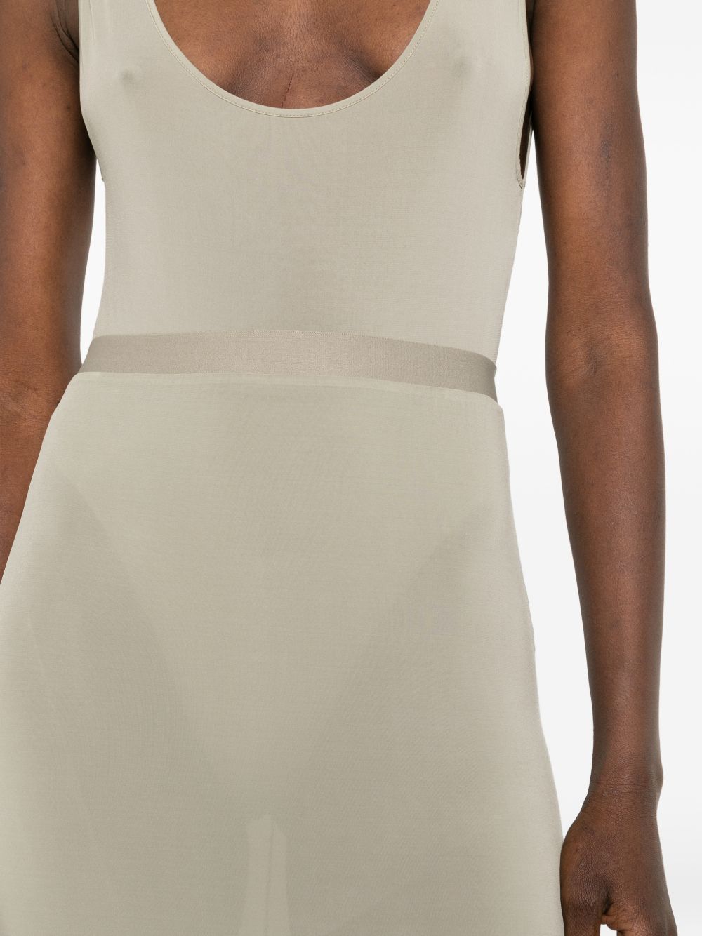 Gonna semi trasparente in verde Wardrobe.Nyc - donna 