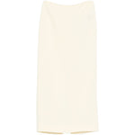Gonna midi a vita alta in beige Wardrobe.Nyc - donna 