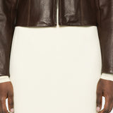 Gonna midi a vita alta in beige Wardrobe.Nyc - donna 