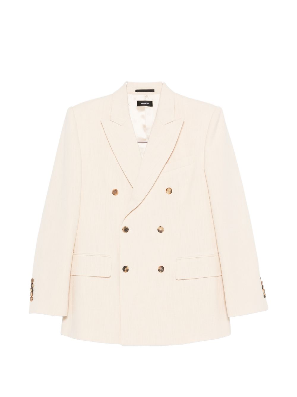 Blazer doppiopetto in beige Wardrobe.Nyc - donna 