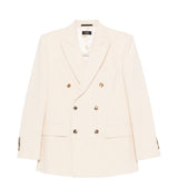 Blazer doppiopetto in beige Wardrobe.Nyc - donna 