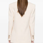 Blazer doppiopetto in beige Wardrobe.Nyc - donna 