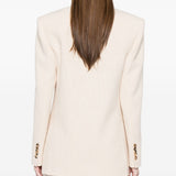 Blazer doppiopetto in beige Wardrobe.Nyc - donna 