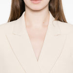 Blazer doppiopetto in beige Wardrobe.Nyc - donna 