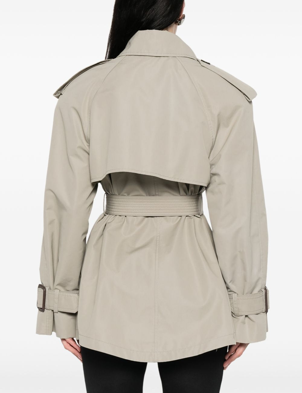 Trench con cintura in grigio Wardrobe.Nyc - donna 