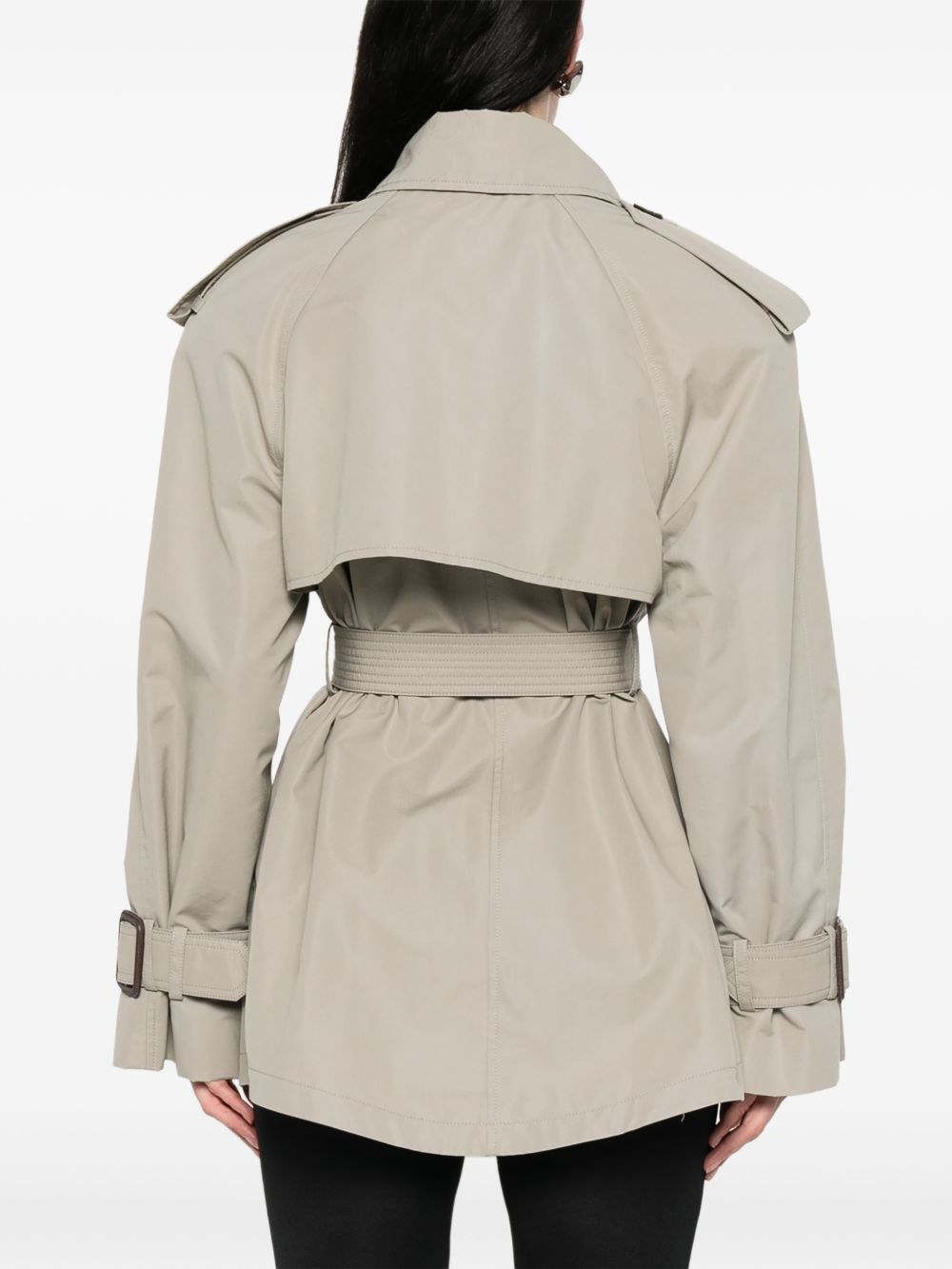 Trench con cintura in grigio Wardrobe.Nyc - donna 
