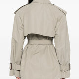 Trench con cintura in grigio Wardrobe.Nyc - donna 
