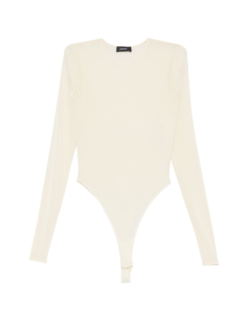 Body semi trasparente in beige Wardrobe.Nyc - donna 
