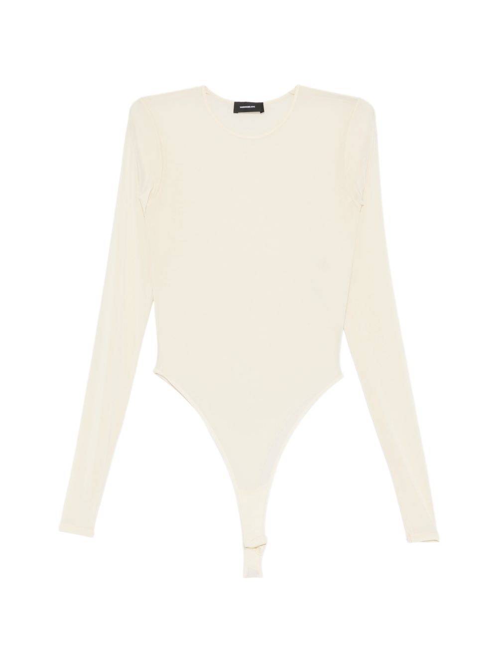 Body semi trasparente in beige Wardrobe.Nyc - donna 