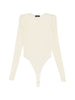 Body semi trasparente in beige Wardrobe.Nyc - donna