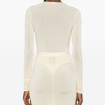 Body semi trasparente in beige Wardrobe.Nyc - donna 