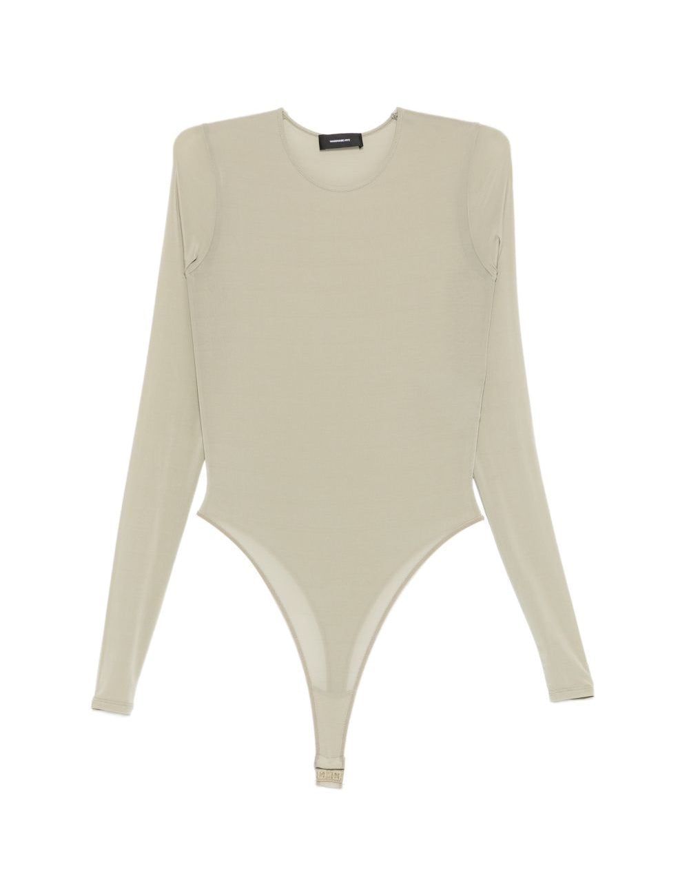 Body semi trasparente in verde Wardrobe.Nyc - donna 