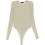 Body semi trasparente in verde Wardrobe.Nyc - donna 