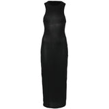Abito con scollo tondo in nero WARDROBE.NYC - donna 