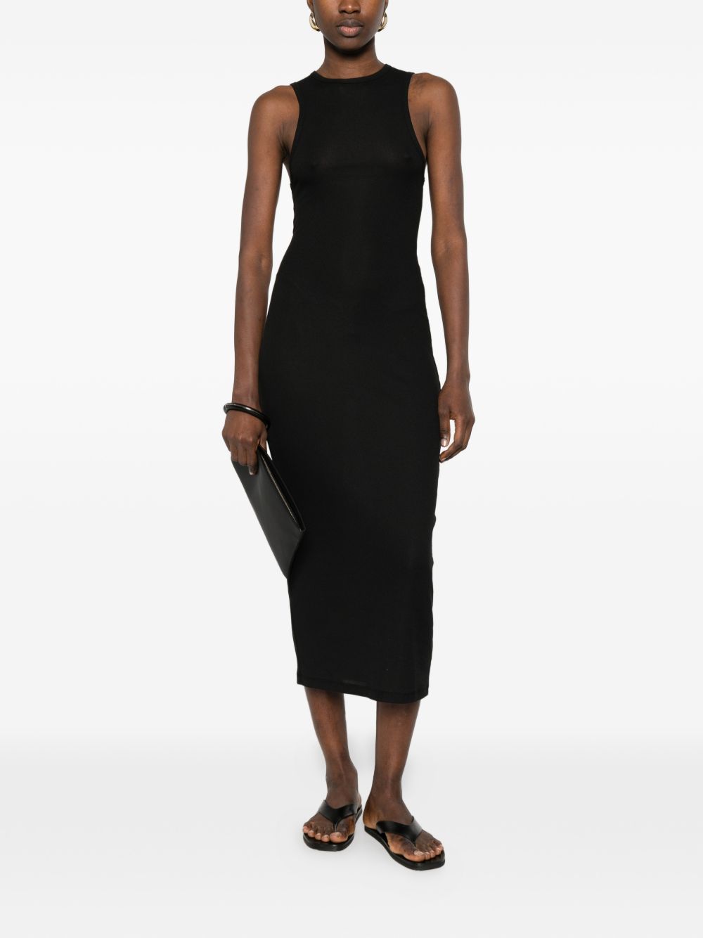 Abito con scollo tondo in nero WARDROBE.NYC - donna 