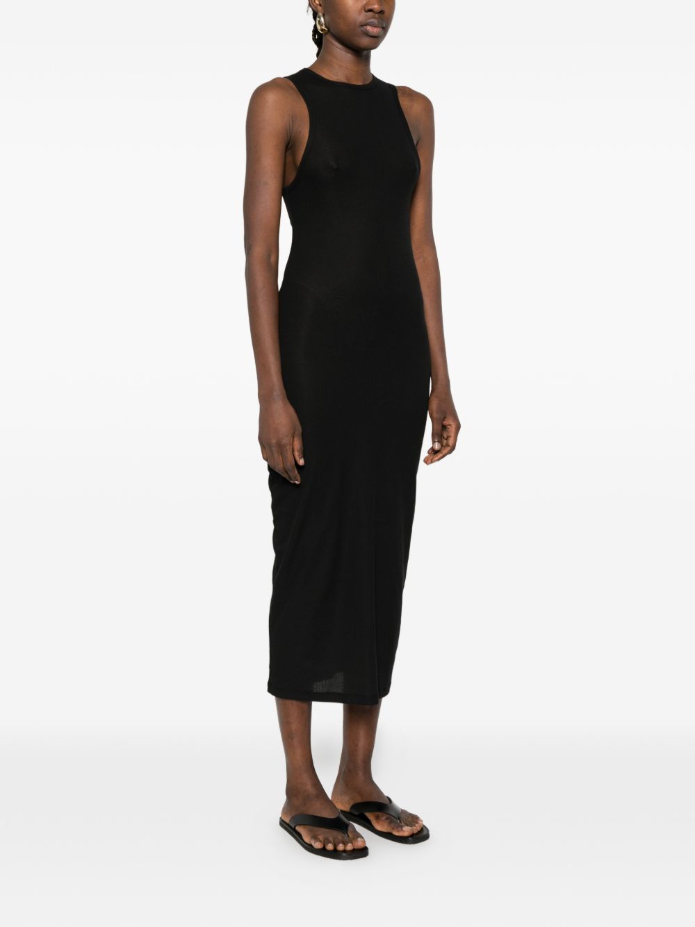 Abito con scollo tondo in nero WARDROBE.NYC - donna 