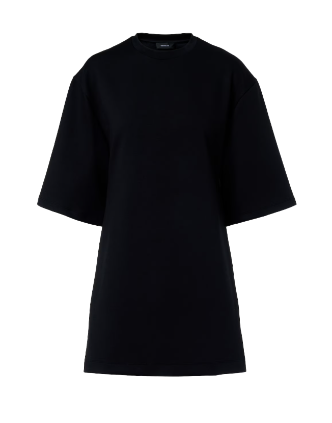Abito a t-shirt con schiena scoperta in nero Wardrobe NYC - donna 