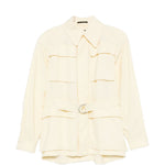 Giacca safari con cintura in giallo Wardrobe.Nyc - donna 