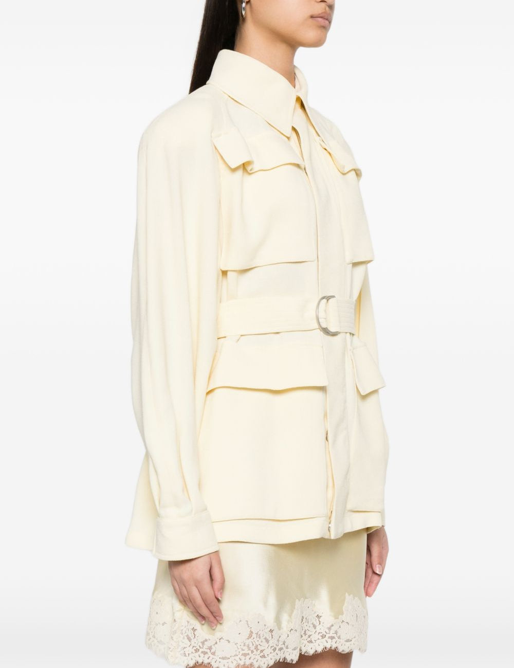 Giacca safari con cintura in giallo Wardrobe.Nyc - donna 
