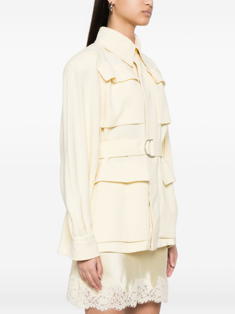 Giacca safari con cintura in giallo Wardrobe.Nyc - donna 