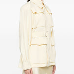 Giacca safari con cintura in giallo Wardrobe.Nyc - donna 