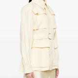 Giacca safari con cintura in giallo Wardrobe.Nyc - donna 