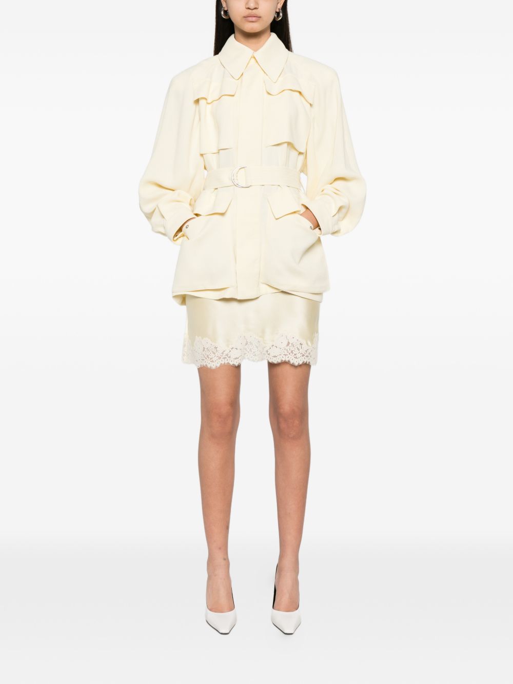 Giacca safari con cintura in giallo Wardrobe.Nyc - donna 
