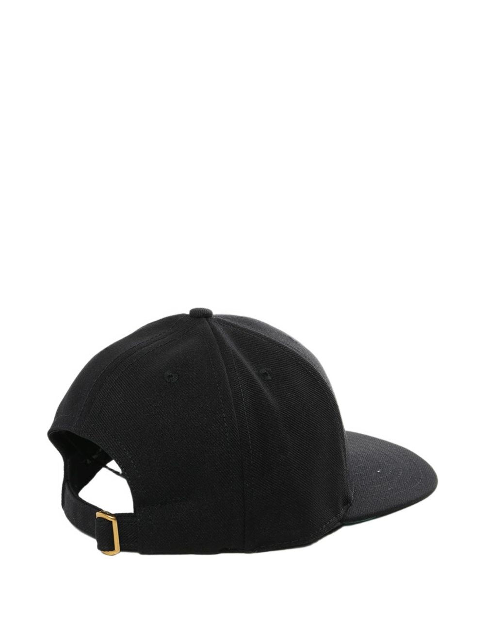 Cappello da baseball con ricamo in nero Willy chavarria - uomo 