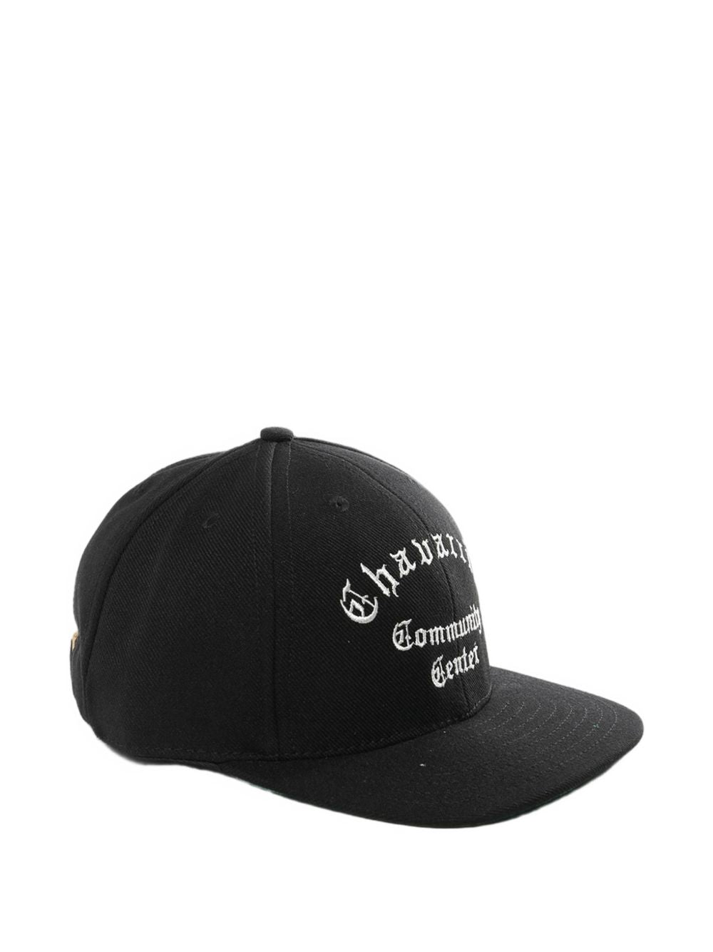 Cappello da baseball con ricamo in nero Willy chavarria - uomo 