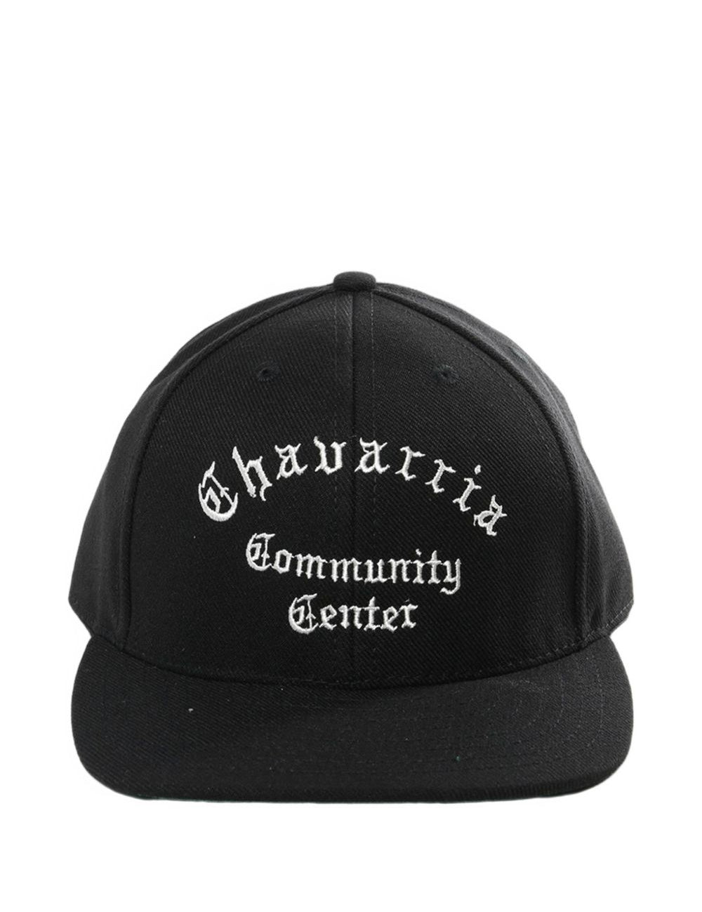 Cappello da baseball con ricamo in nero Willy chavarria - uomo 