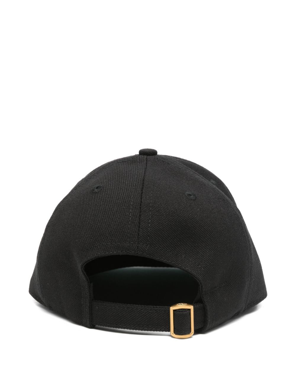 Cappello da baseball ricamato in nero Willy chavarria - uomo 