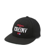 Cappello da baseball ricamato in nero Willy chavarria - uomo 