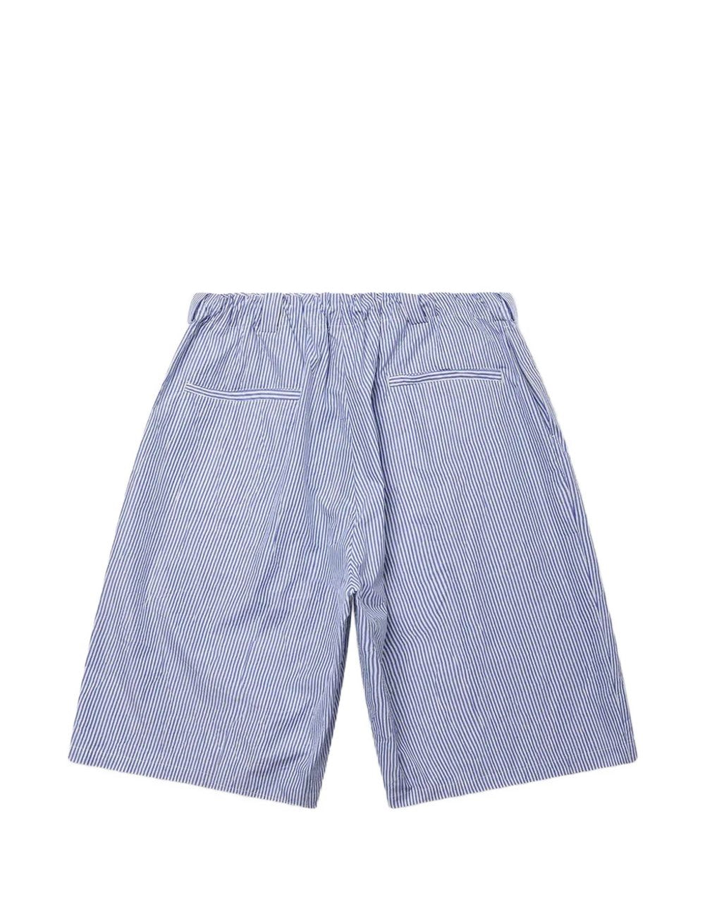 Shorts a righe toluca in celeste Willy chavarria - uomo 