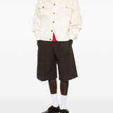 Giacca denim overisize in avorio Willy chavarria - uomo 