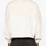 Giacca denim overisize in avorio Willy chavarria - uomo 