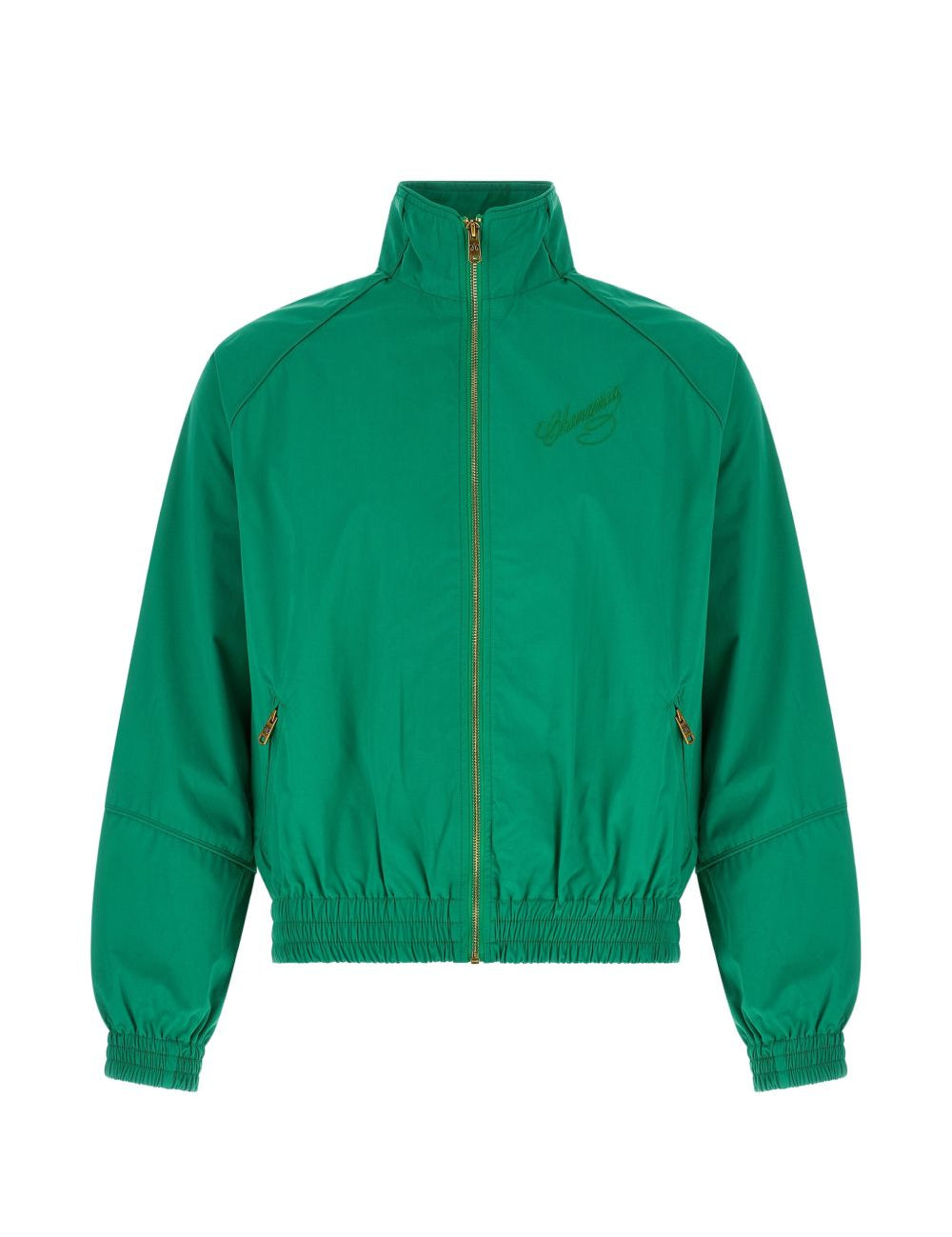 Giacca a vento con maniche raglan in verde Willy chavarria - uomo 