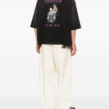 T-shirt con stampa in nero Willy chavarria - uomo 