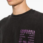 T-shirt con stampa in nero Willy chavarria - uomo 