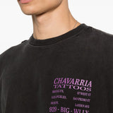 T-shirt con stampa in nero Willy chavarria - uomo 