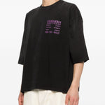 T-shirt con stampa in nero Willy chavarria - uomo 