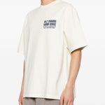 T-shirt con stampa in bianco Willy chavarria - uomo 