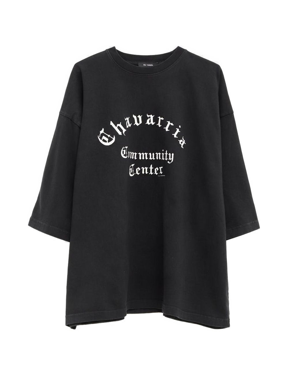 T-shirt Chavarria con stampa in nero Willy chavarria - uomo 